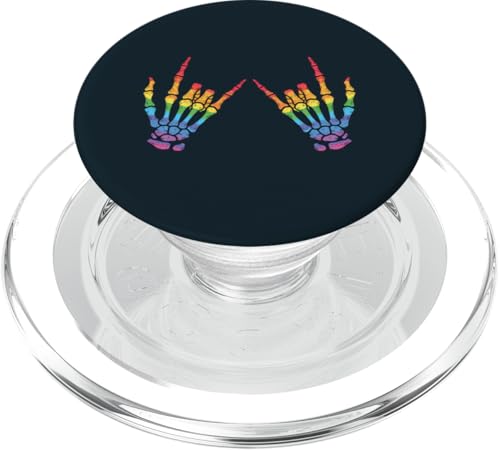 Skeleton Hands LGBTQ Pride | Rock On Love and Equality LGBT PopSockets PopGrip für MagSafe Skeleton Hands LGBTQ Pride | Rock On Love and Equality LGBT PopSockets PopGrip für MagSafe von Love Unboxed Apparel.USA