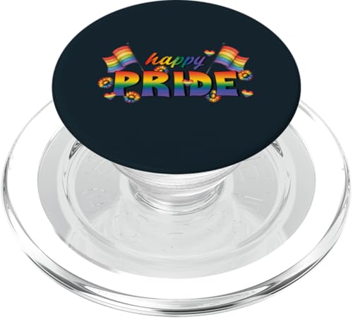 Süße Liebe Freude Blumen Regenbogen Flagge LGBTQ Happy Pride Month PopSockets PopGrip für MagSafe Süße Liebe Freude Blumen Regenbogen Flagge LGBTQ Happy Pride Month PopSockets PopGrip für MagSafe von Love Unboxed Apparel.USA