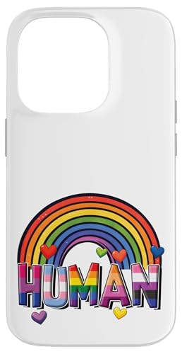 Süßer LGBT-Regenbogen mit menschlichem Stolz | LGBTQ Identity Equality Love Hülle für iPhone 14 Pro von Love Unboxed Apparel.USA