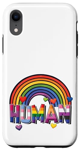 Süßer LGBT-Regenbogen mit menschlichem Stolz | LGBTQ Identity Equality Love Hülle für iPhone XR von Love Unboxed Apparel.USA