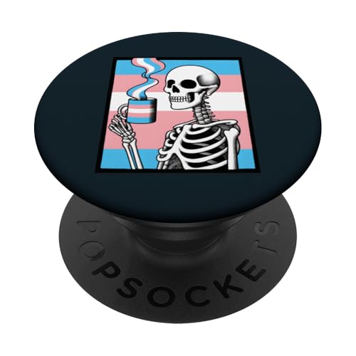 Trans Pride Skelett Kaffee Transgender Identity Empowerment PopSockets Klebender PopGrip Trans Pride Skelett Kaffee Transgender Identity Empowerment PopSockets Klebender PopGrip von Love Unboxed Apparel.USA