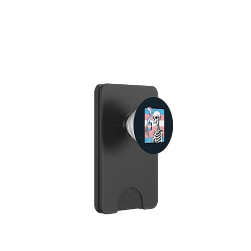 Trans Pride Skelett Kaffee Transgender Identity Empowerment PopSockets PopWallet für MagSafe Trans Pride Skelett Kaffee Transgender Identity Empowerment PopSockets PopWallet für MagSafe von Love Unboxed Apparel.USA