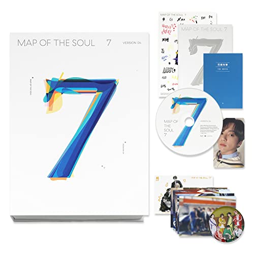 BTS Album - MAP OF SOUL : 7 [ 4 ver. ] Package + Photo Book + Lyric Book + CD + Mini Book + Photo Card + PostCard + Sticker + Coloring Paper von Love begans