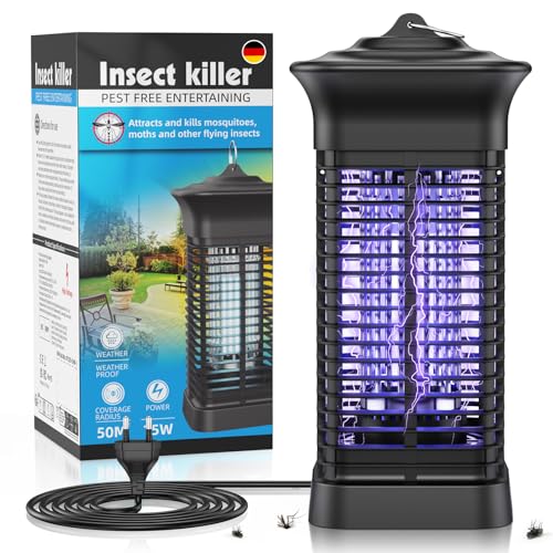 Love begans Insektenvernichter Elektrisch, Insektenfalle Mückenlampe 15 W UV-Licht, Mosquito Killer, Wirksam zum Reduzieren Fliegender Insekten für Innen Schlafzimmer und Gärten von Love begans