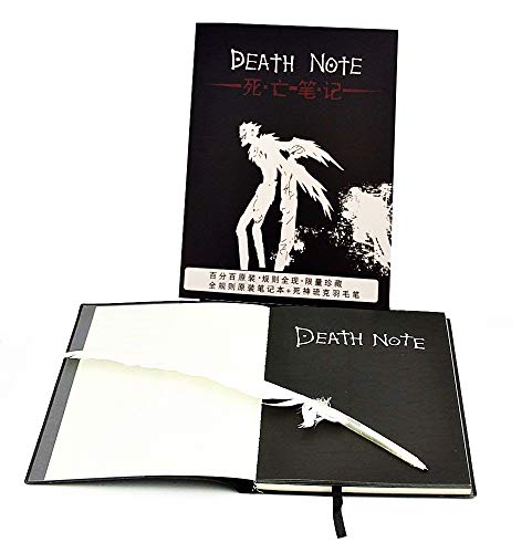 LoveLegis Death Note-Tagebuch - Agenda - Todesnotizbuch - Stift - weiße Feder - Cosplay - heller Yagami - hervorragende Qualität - Weihnachts- und Geburtstagsgeschenkidee von LoveLegis