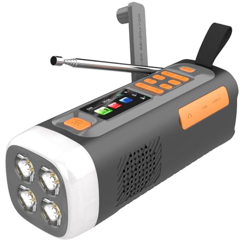 Lovehomily Tragbarer DAB FM Solar Wind -up Radio mit Taschenlampe BT -Lautsprecher, wiederaufladbares Handkurbel Radio, Notfallradio for Camping -Notfall im Freien Lovehomily Tragbarer DAB FM Solar Wind -up Radio mit Taschenlampe BT -Lautsprecher, wiederaufladbares Handkurbel Radio, Notfallradio for Camping -Notfall im Freien von Lovehomily