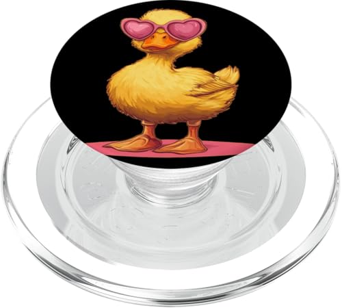 Gelbe Ente mit Herz Sonnenbrille Kostüm PopSockets PopGrip für MagSafe Gelbe Ente mit Herz Sonnenbrille Kostüm PopSockets PopGrip für MagSafe von Lovely Duck Outfit
