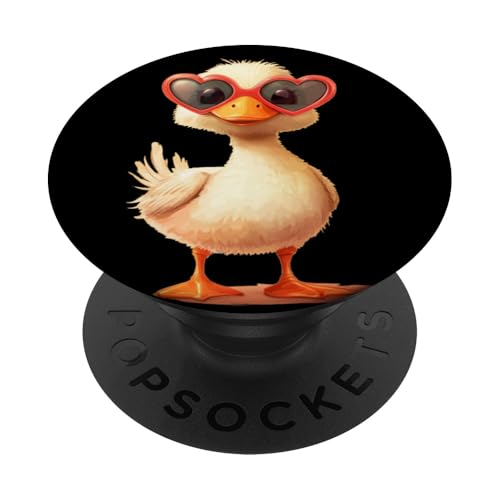 Junge Ente mit lustigem Herz Sonnenbrille Kostüm PopSockets Klebender PopGrip Junge Ente mit lustigem Herz Sonnenbrille Kostüm PopSockets Klebender PopGrip von Lovely Duck Outfit