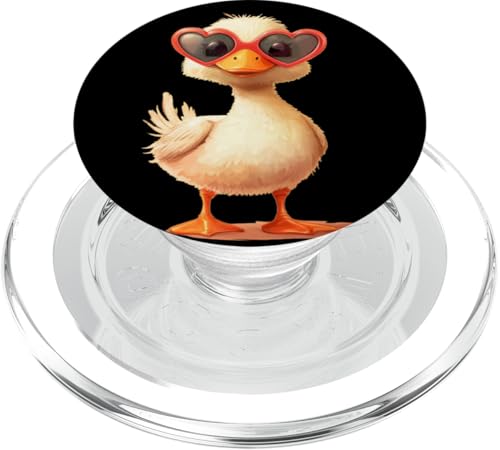 Junge Ente mit lustigem Herz Sonnenbrille Kostüm PopSockets PopGrip für MagSafe Junge Ente mit lustigem Herz Sonnenbrille Kostüm PopSockets PopGrip für MagSafe von Lovely Duck Outfit