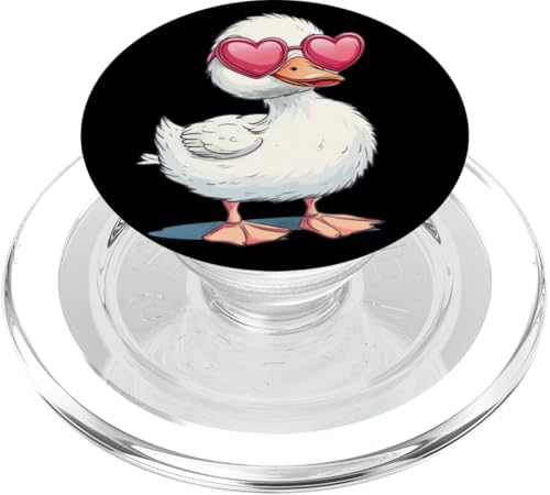 Lustige Ente mit Herz Sonnenbrille Kostüm für Jungen und Mädchen PopSockets PopGrip für MagSafe Lustige Ente mit Herz Sonnenbrille Kostüm für Jungen und Mädchen PopSockets PopGrip für MagSafe von Lovely Duck Outfit