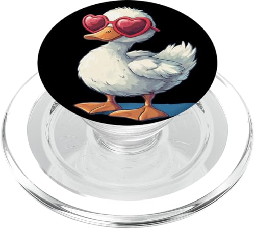 Lustige Ente mit Liebe Sonnenbrille für Jungen und Mädchen PopSockets PopGrip für MagSafe Lustige Ente mit Liebe Sonnenbrille für Jungen und Mädchen PopSockets PopGrip für MagSafe von Lovely Duck Outfit