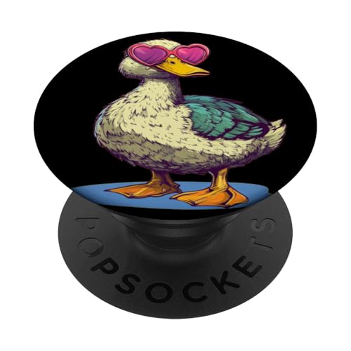Lustiges Entenkostüm mit Liebe Sonnenbrille für herzförmige Fans PopSockets Klebender PopGrip Lustiges Entenkostüm mit Liebe Sonnenbrille für herzförmige Fans PopSockets Klebender PopGrip von Lovely Duck Outfit