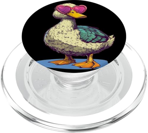 Lustiges Entenkostüm mit Liebe Sonnenbrille für herzförmige Fans PopSockets PopGrip für MagSafe Lustiges Entenkostüm mit Liebe Sonnenbrille für herzförmige Fans PopSockets PopGrip für MagSafe von Lovely Duck Outfit