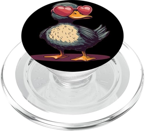 Schöne Ente mit Liebe Sonnenbrille für Jungen und Mädchen PopSockets PopGrip für MagSafe Schöne Ente mit Liebe Sonnenbrille für Jungen und Mädchen PopSockets PopGrip für MagSafe von Lovely Duck Outfit