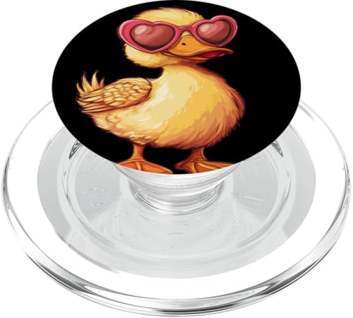 Schönes Enten-Outfit mit lustiger Liebe-Sonnenbrille PopSockets PopGrip für MagSafe Schönes Enten-Outfit mit lustiger Liebe-Sonnenbrille PopSockets PopGrip für MagSafe von Lovely Duck Outfit