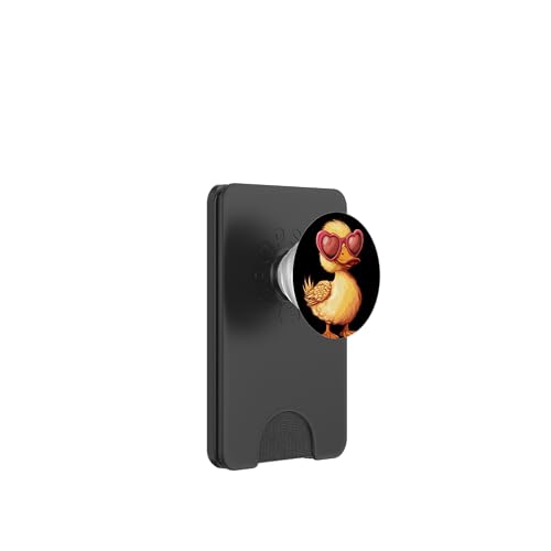 Schönes Enten-Outfit mit lustiger Liebe-Sonnenbrille PopSockets PopWallet für MagSafe Schönes Enten-Outfit mit lustiger Liebe-Sonnenbrille PopSockets PopWallet für MagSafe von Lovely Duck Outfit