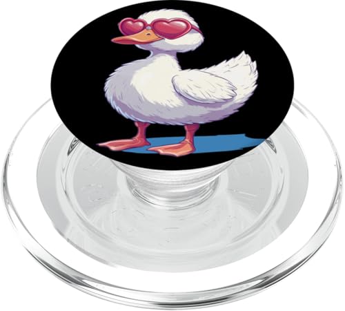 Süße Ente mit schöner Sonnenbrille Kostüm für Erwachsene und Kinder PopSockets PopGrip für MagSafe Süße Ente mit schöner Sonnenbrille Kostüm für Erwachsene und Kinder PopSockets PopGrip für MagSafe von Lovely Duck Outfit