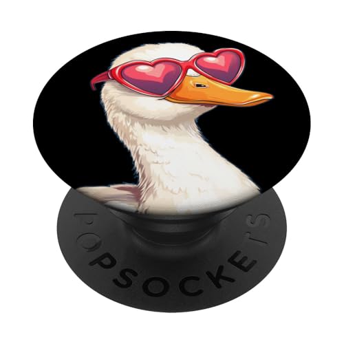 Tolle Ente mit Liebe Brille Kostüm für Jungen und Mädchen PopSockets Klebender PopGrip Tolle Ente mit Liebe Brille Kostüm für Jungen und Mädchen PopSockets Klebender PopGrip von Lovely Duck Outfit
