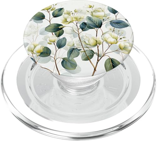 Eukalyptus Blumen Garten Muster Flora und Fauna PopSockets PopGrip für MagSafe Eukalyptus Blumen Garten Muster Flora und Fauna PopSockets PopGrip für MagSafe von Lovely Pattern Designs