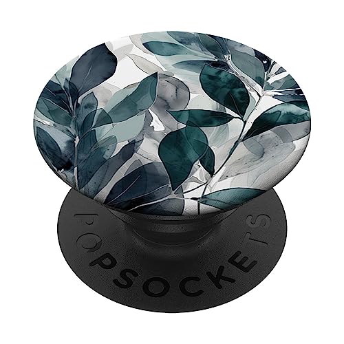Lovely Pattern Designs Eukalyptus Blumen Garten Muster Flora und Fauna PopSockets Klebender PopGrip Schwarz Handyhalterung Lovely Pattern Designs Eukalyptus Blumen Garten Muster Flora und Fauna PopSockets Klebender PopGrip Schwarz Handyhalterung von Lovely Pattern Designs