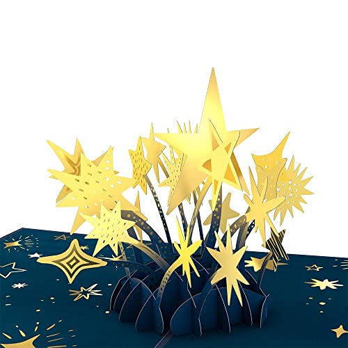 Lovepop® Du bist ein Stern 3D Pop-Up-Karte | einzigartige 3D-Grußkarte "You're a Star" | Für Freunde, Familie, Kinder | edle Klapp-Karte mit goldenen Sternen von Lovepop
