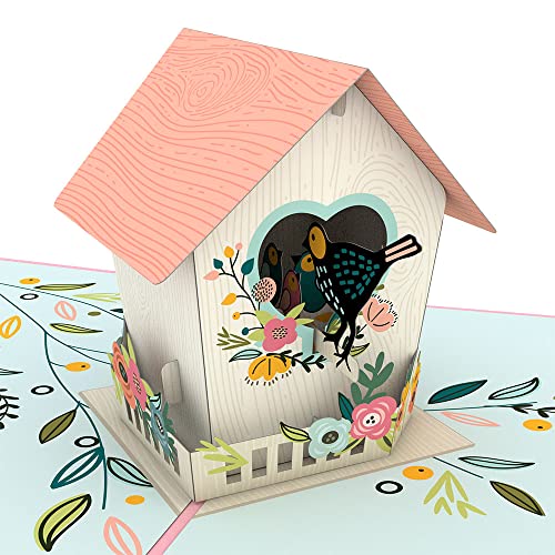 Lovepop Muttertags-Vogelhaus-Pop-Up-Karte - 3D-Karte, Muttertagskarte, Karte für Mutter, Popup-Grußkarte, Karte für Ehefrau von Lovepop