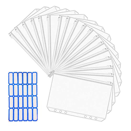 20 Stücke A5 Binder Taschen, 6 Löcher Binder Taschen A5, Transparent A5 Klarsichthüllen, Wasserdicht Budget Bbinder A5, A5 Binder Geeignet für Notizbücher Schreibwaren Briefmarken Quittungen 20 Stücke A5 Binder Taschen, 6 Löcher Binder Taschen A5, Transparent A5 Klarsichthüllen, Wasserdicht Budget Bbinder A5, A5 Binder Geeignet für Notizbücher Schreibwaren Briefmarken Quittungen von Lovesmile