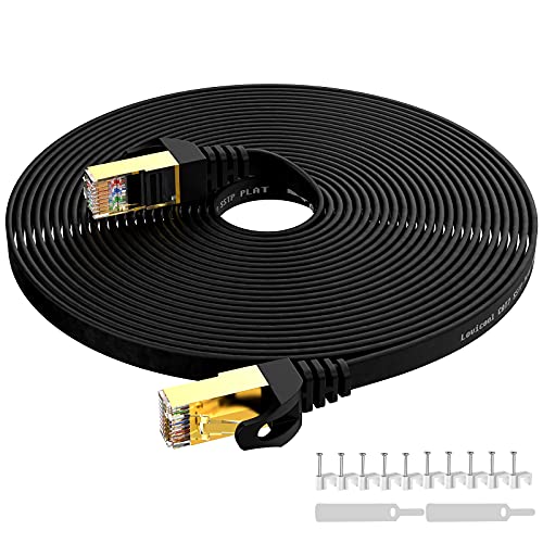 Lovicool CAT6 Netzwerkkabel 10m Ethernet Gigabit LAN Kabel 10Gbps 600Mhz Internet Patchkabel für Netzwerke, Switches, Router, Modems,PC-Schwarz von Lovicool