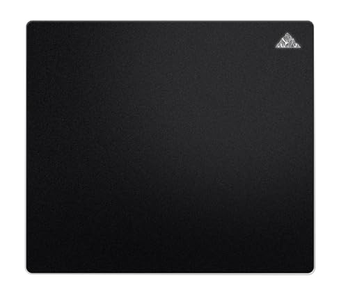 Lovicool Glas Mauspad Gaming,450 * 400mm XL Mouse pad Gaming-Ultraglatte Oberfläche, geräuschminderndes Design, stoß- und Kratzfest-Schwarz von Lovicool