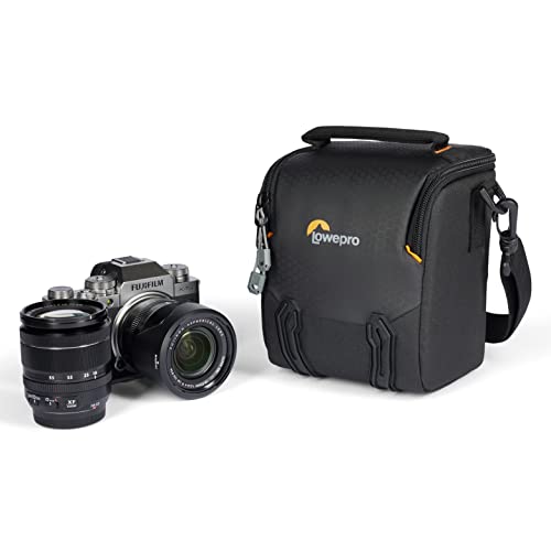 Lowepro Adventura SH 120 III, Camera Shoulder Bag with Adjustable/Removable Shoulder Strap, Backpack for Mirrorless Camera, Compatible with Sony Alpha 7 Series, Canon Rp, Black von Lowepro