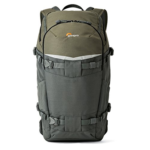 Lowepro Flipside Trek 350 AW Rucksack, Fotografie-Kamerarucksack für DSLR-Kamera und mehrere Objektive, Kameratasche für Tablet, Kamerazubehör, Stativ, Farbe Grau von Lowepro