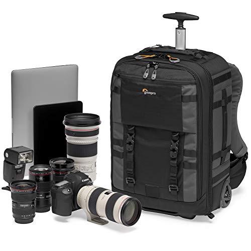 Lowepro LP37272-PWW Pro Trekker RLX 450 AW II Kamerarucksack/-Trolley für 15-Zoll-Laptop/iPad, spiegellose Profikamera/DSLR, Sony, Canon, Nikon, Gimbal, Drohne, DJI Osmo Pro, DJI Mavic Pro, grau von Lowepro