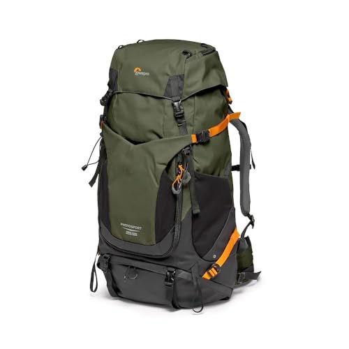 Lowepro PhotoSport PRO BP 55L AW IV mit Recyceltem Gewebe, Rucksack für Spiegellose/Spiegelreflexkameras, Zugang Vorne/Hinten, Herausnehmbarer Kameraeinsatz, Zubehörgurte, Größe S/M, Dunkelgrau/Grün Lowepro PhotoSport PRO BP 55L AW IV mit Recyceltem Gewebe, Rucksack für Spiegellose/Spiegelreflexkameras, Zugang Vorne/Hinten, Herausnehmbarer Kameraeinsatz, Zubehörgurte, Größe S/M, Dunkelgrau/Grün von Lowepro