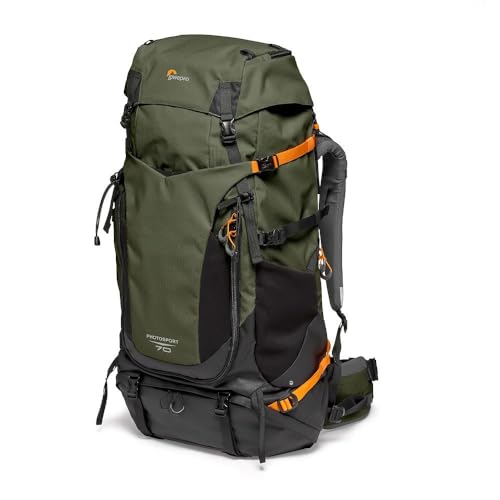 Lowepro PhotoSport PRO BP 70L AW IV mit Recyceltem Gewebe, Rucksack für Spiegellose/Spiegelreflexkameras, Zugang Vorne/Hinten, Herausnehmbarer Kameraeinsatz, Zubehörgurte, Größe S/M, Dunkelgrau/Grün Lowepro PhotoSport PRO BP 70L AW IV mit Recyceltem Gewebe, Rucksack für Spiegellose/Spiegelreflexkameras, Zugang Vorne/Hinten, Herausnehmbarer Kameraeinsatz, Zubehörgurte, Größe S/M, Dunkelgrau/Grün von Lowepro