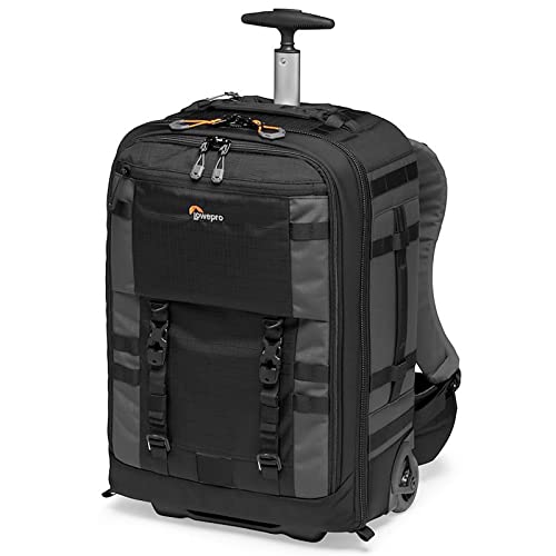 Lowepro Pro Trekker RLX 450 AW II,Camera Convertible Backpack-Roller,Camera Backpack with Recycled Fabric,Fits 15”Laptop or Tablet,Heavy-Duty Wheels,Mirrorless or DSLR Camera Case,Black or Dark Grey von Lowepro