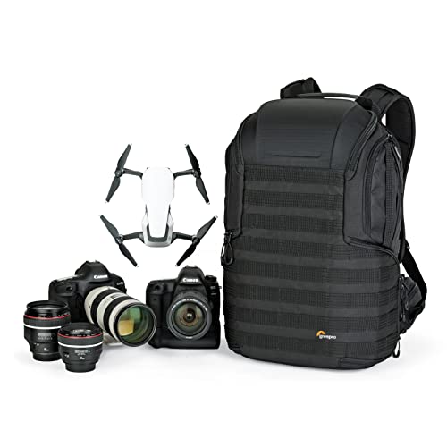 Lowepro ProTactic 450 AW II Modularer Rucksack mit Allwetterhülle, Kameratasche für Profis, Einsteckfach für Laptops bis zu 15 Zoll, Rucksack für Profi-Kameras und Drohnen, LP37177-GRL, Schwarz von Lowepro