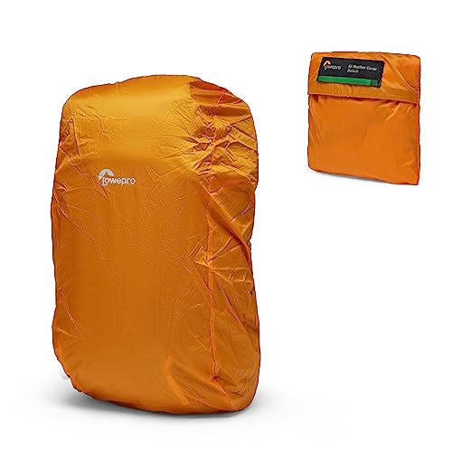 Lowepro Regenschutz AW Medium Aus Recycelten Materialien, wasserdichte Schutzhülle für Kamerataschen, Rucksackhülle, Regenfest von Lowepro