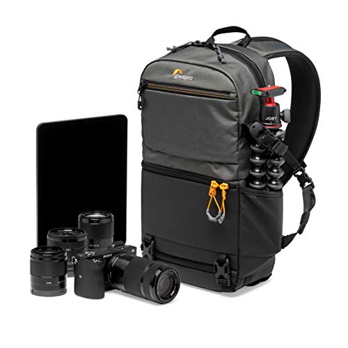 Lowepro Slingshot SL 250 AW III Kamerarucksack - Kameratasche / Fototasche für spiegellose und DSLR-Kameras, Fach für 10-Zoll-Tablet, für Sony A7, iPad, Surface Pro, 300D Ripstop, Grau von Lowepro