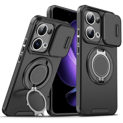 Loyhee Handyhülle für Oppo Reno 13 5G – Stoßfeste Hülle mit Schiebekamera-Abdeckung & 360° Drehständer, Anti-Fingerabdruck Silikon & Vibrationsschutz - Schwarz Loyhee Handyhülle für Oppo Reno 13 5G – Stoßfeste Hülle mit Schiebekamera-Abdeckung & 360° Drehständer, Anti-Fingerabdruck Silikon & Vibrationsschutz - Schwarz von Loyhee