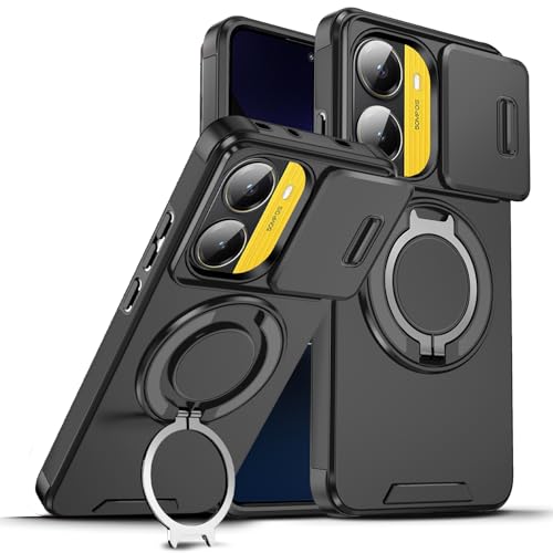 Loyhee Handyhülle für Xiaomi Poco X7 Pro 5G – Stoßfeste Hülle mit Schiebekamera-Abdeckung & 360° Drehständer, Anti-Fingerabdruck Silikon & Vibrationsschutz - Schwarz Loyhee Handyhülle für Xiaomi Poco X7 Pro 5G – Stoßfeste Hülle mit Schiebekamera-Abdeckung & 360° Drehständer, Anti-Fingerabdruck Silikon & Vibrationsschutz - Schwarz von Loyhee
