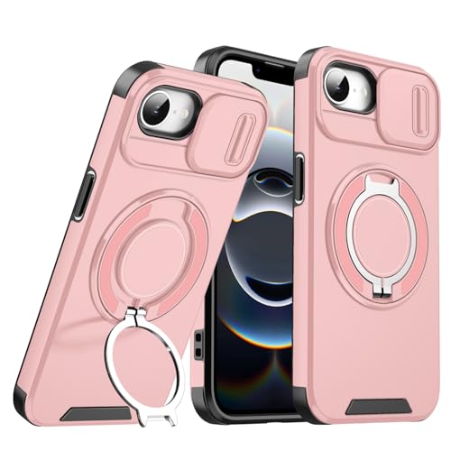 Loyhee Handyhülle für iPhone 16e – Stoßfeste Hülle mit Schiebekamera-Abdeckung & 360° Drehständer, Anti-Fingerabdruck Silikon & Vibrationsschutz - Pink Loyhee Handyhülle für iPhone 16e – Stoßfeste Hülle mit Schiebekamera-Abdeckung & 360° Drehständer, Anti-Fingerabdruck Silikon & Vibrationsschutz - Pink von Loyhee