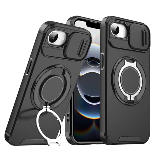 Loyhee Handyhülle für iPhone 16e – Stoßfeste Hülle mit Schiebekamera-Abdeckung & 360° Drehständer, Anti-Fingerabdruck Silikon & Vibrationsschutz - Schwarz Loyhee Handyhülle für iPhone 16e – Stoßfeste Hülle mit Schiebekamera-Abdeckung & 360° Drehständer, Anti-Fingerabdruck Silikon & Vibrationsschutz - Schwarz von Loyhee