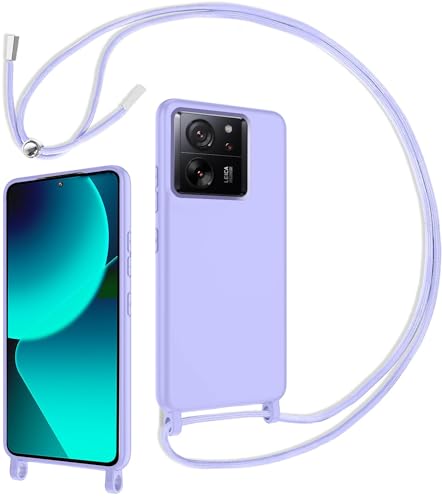 Loyhee Handykette Hülle für Xiaomi 13T / 13T Pro 5G mit Band, Liquid Silikon Handyhülle mit Kordel zum Umhängen Handy Schutzhülle Stoßfeste, Case mit Schnur Lila Loyhee Handykette Hülle für Xiaomi 13T / 13T Pro 5G mit Band, Liquid Silikon Handyhülle mit Kordel zum Umhängen Handy Schutzhülle Stoßfeste, Case mit Schnur Lila von Loyhee