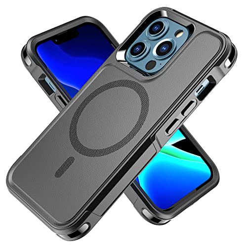 Loyhee Magnetische Hülle für iPhone 13 Pro Max mit MagSafe, Militärschutz Stoßfest Anti-Rutsch Handyhülle Weiches TPU-Futter + Kratzfeste PC Rückseite Schutzhülle - Schwarz Loyhee Magnetische Hülle für iPhone 13 Pro Max mit MagSafe, Militärschutz Stoßfest Anti-Rutsch Handyhülle Weiches TPU-Futter + Kratzfeste PC Rückseite Schutzhülle - Schwarz von Loyhee