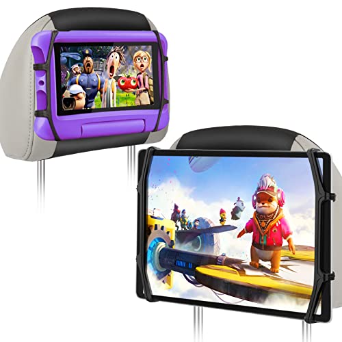 Lpoake 2 Stück Auto-Kopfstützen-Tablet-Halterung, Rücksitz, Tablet-Halterung für Auto-Kopfstützenhalterung für Kinder, passend für alle 7-12,9 Zoll Tablets von Lpoake