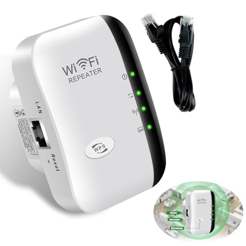 2024 WiFi-Extender, WLAN-Extender, Signalverstärker bis zu 3000 m², kabelloser Internet-Repeater, Reichweitenverstärker mit Ethernet-Port, verbindet 50 Geräte, 1-Tap Setup Access Point 2024 WiFi-Extender, WLAN-Extender, Signalverstärker bis zu 3000 m², kabelloser Internet-Repeater, Reichweitenverstärker mit Ethernet-Port, verbindet 50 Geräte, 1-Tap Setup Access Point von Lpolkvemelh