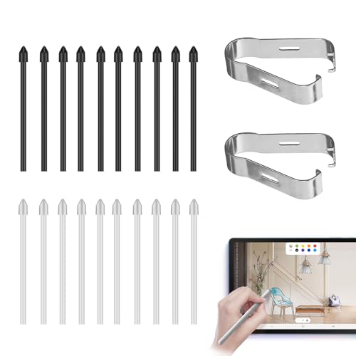 Stylus-Stiftspitzen, weiche Tablet-Stiftspitze mit Montagewerkzeug, präzise Malstiftspitzen, Schreibzubehör, kompatibel mit Remarkable 1, 2 Remarkable Maker Plus, Schwarz-Weiß, 22 Stück Stylus-Stiftspitzen, weiche Tablet-Stiftspitze mit Montagewerkzeug, präzise Malstiftspitzen, Schreibzubehör, kompatibel mit Remarkable 1, 2 Remarkable Maker Plus, Schwarz-Weiß, 22 Stück von Lpolkvemelh