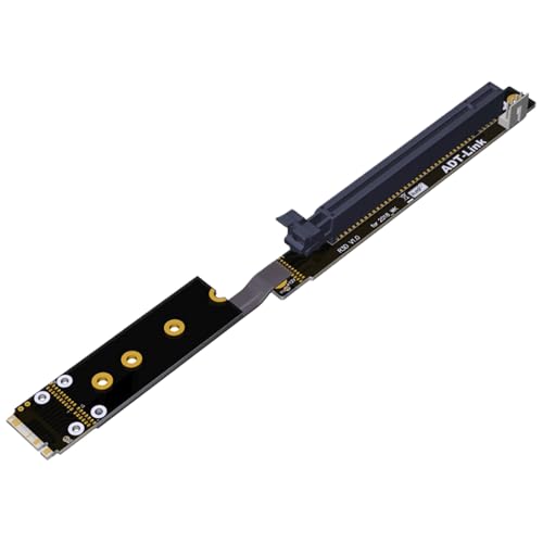 ADT-Link M.2 auf PCI-E 4.0 X16 Extender, Grafikkarten-Riser-Kabel, externer GPU-Stecker, stabile Verbindung, kompakt, für verbesserte Workflow-Effizienz ADT-Link M.2 auf PCI-E 4.0 X16 Extender, Grafikkarten-Riser-Kabel, externer GPU-Stecker, stabile Verbindung, kompakt, für verbesserte Workflow-Effizienz von Lpsdssre