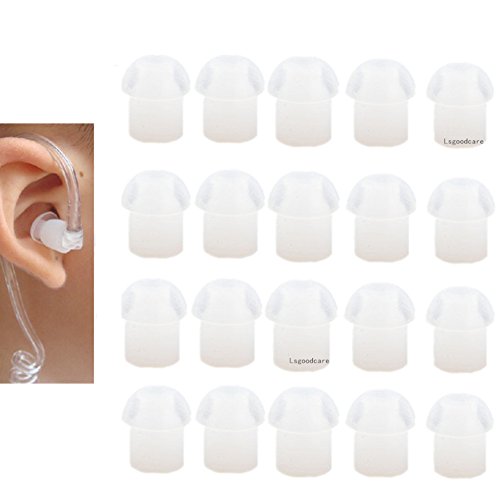 Lsgoodcare 20Pack weiße Silikonkautschuk Ersatz Pilzkopf Ohrstöpsel Compatible with Motorola Kenwood Baofeng HYT Midland Cobra 2 Weg Radio Akustisches Rohr Ohrhörer Mehrweg Lsgoodcare 20Pack weiße Silikonkautschuk Ersatz Pilzkopf Ohrstöpsel Compatible with Motorola Kenwood Baofeng HYT Midland Cobra 2 Weg Radio Akustisches Rohr Ohrhörer Mehrweg von Lsgoodcare