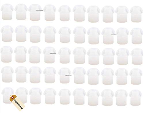 Lsgoodcare 50Pack weiße Silikonkautschuk Ersatz Pilz EarTips Ohrstöpsel kompatibel für Motorola Kenwood Icom Yaesu Baofeng HYT Midland Cobra Radio Überwachung Akustische Rohr Ohrhörer Headset Mehrweg Lsgoodcare 50Pack weiße Silikonkautschuk Ersatz Pilz EarTips Ohrstöpsel kompatibel für Motorola Kenwood Icom Yaesu Baofeng HYT Midland Cobra Radio Überwachung Akustische Rohr Ohrhörer Headset Mehrweg von Lsgoodcare
